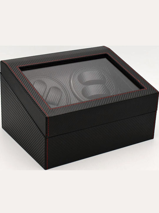 Automatic Watch Winder Box 4 Rotating Slots 6 Storage Slots Er D L