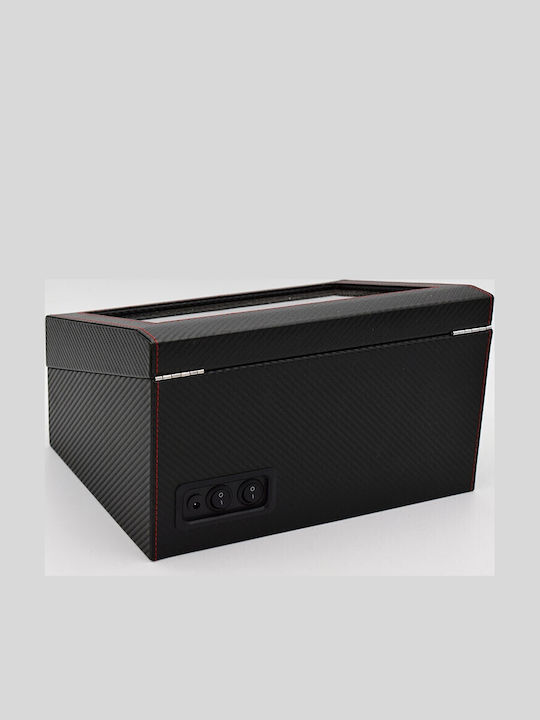 Automatic Watch Winder Box 4 Rotating Slots 6 Storage Slots Er D L