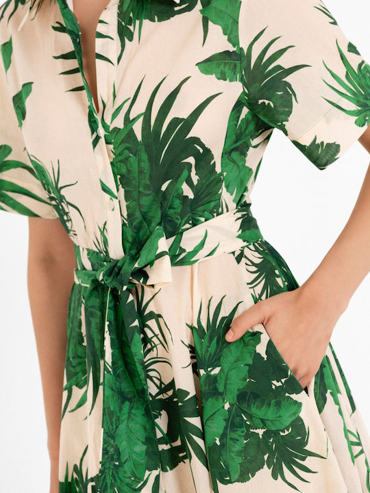 Summer Midi Shirt Dress