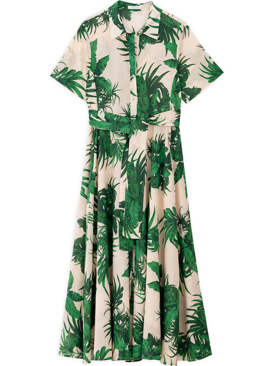 Summer Midi Shirt Dress