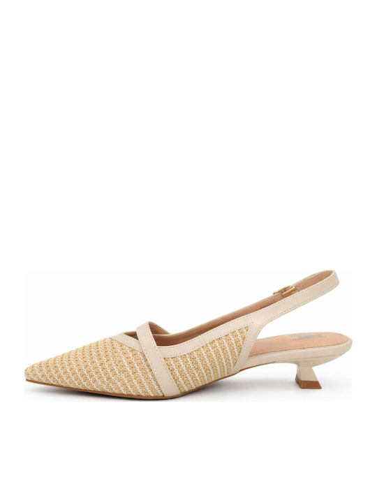 Pointed Toe Heels Beige