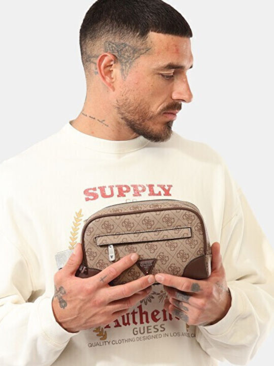 Guess Milan0 Small Necessaire Pmmiplp6261-beg Μπεζ Guess Milan0 Small Necessaire Pmmiplp6261-beg Μπεζ