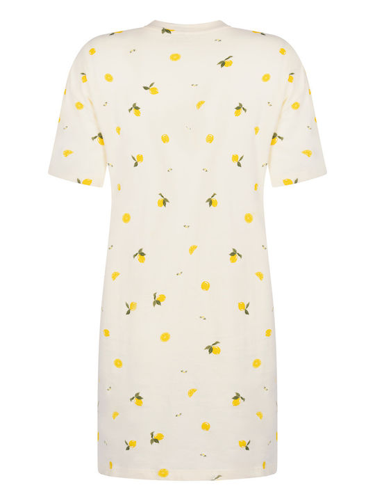 Hunkemöller Summer Women's Nightgown Lemon