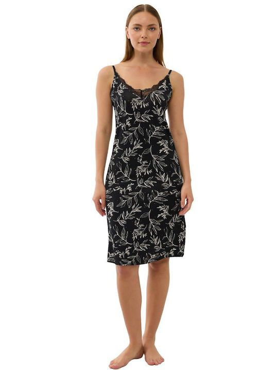 GoldenBay Summer Women's Nightgown Black