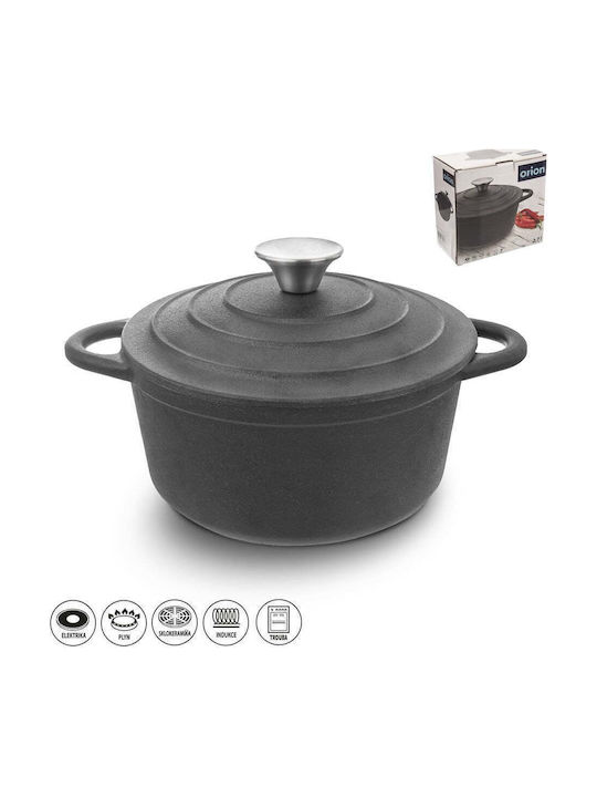 Orion Tiefes Gusseisen Kochtopf aus Mandeimi 2.7l /
