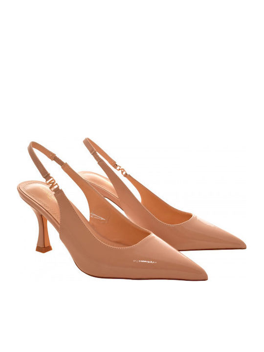 Heels with High Heel Beige