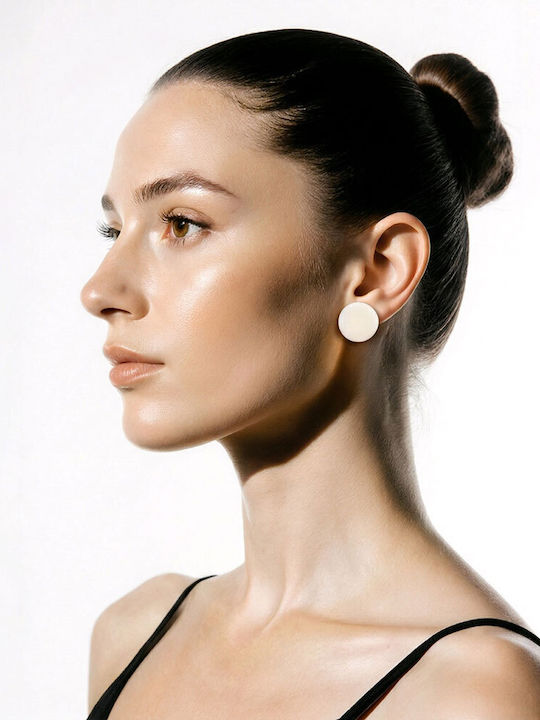 Touch Earrings Made Of Steel Light Blue