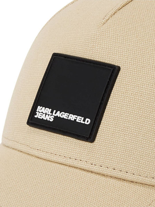 Unisex Cap Karl Lagerfeld Jeans Klj Box Logo A1m33001 2mv Beige