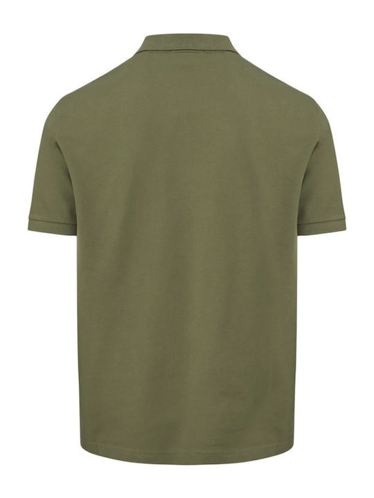 Polo Herrenbluse Kurzarm Khaki