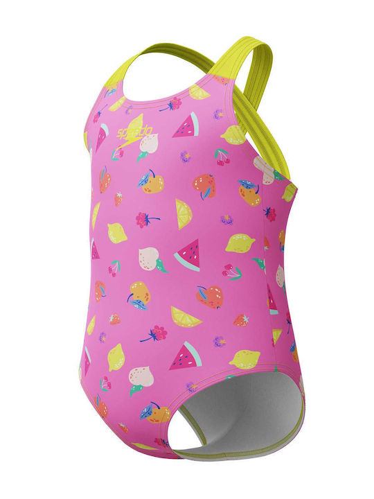 Speedo Детски Цял Бански Pink