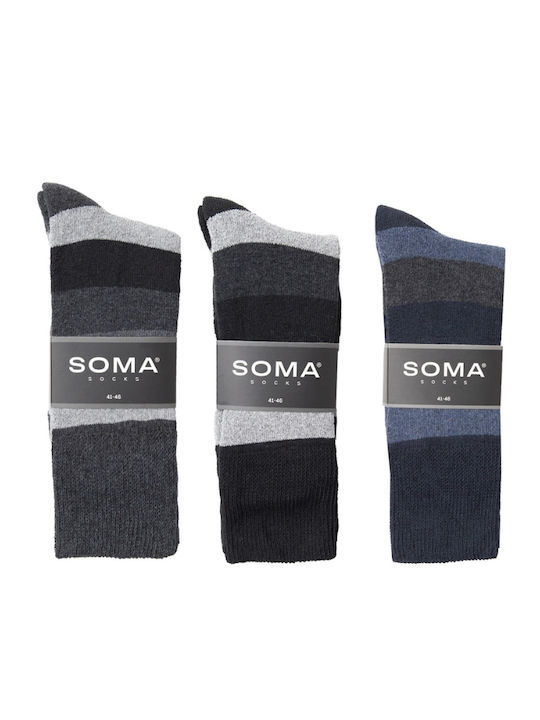 Soma Ανδρικές Κάλτσες με Σχέδια Πολύχρωμο 3Pack