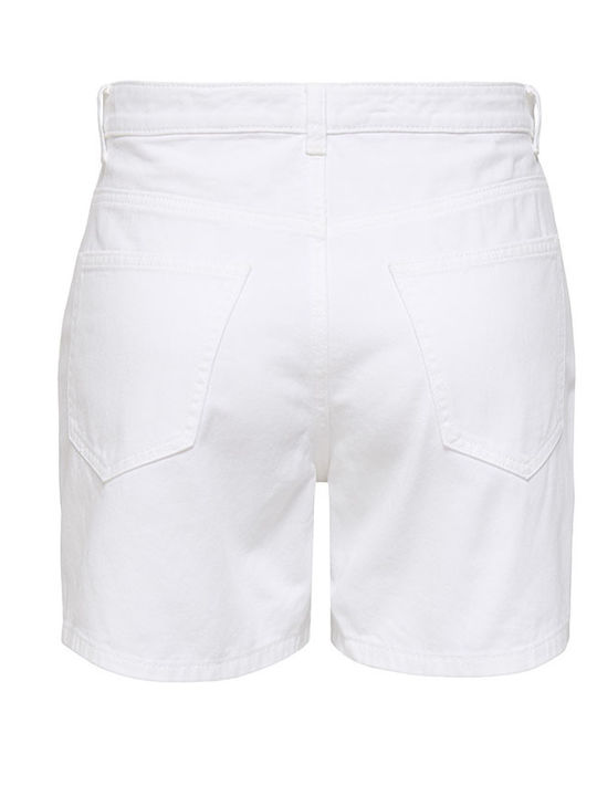 Only Damen-Shorts Weiß Denim