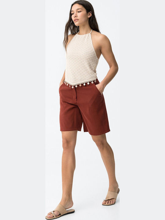 Tiffosi Women's Orange Bermudas