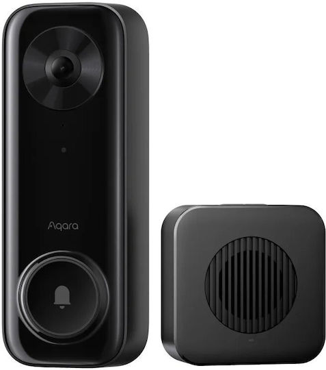 Aqara Σετ Θυροτηλεόρασης Wi-Fi Συμβατό με Alexa, Google Home και Apple HomeKit Μαύρο