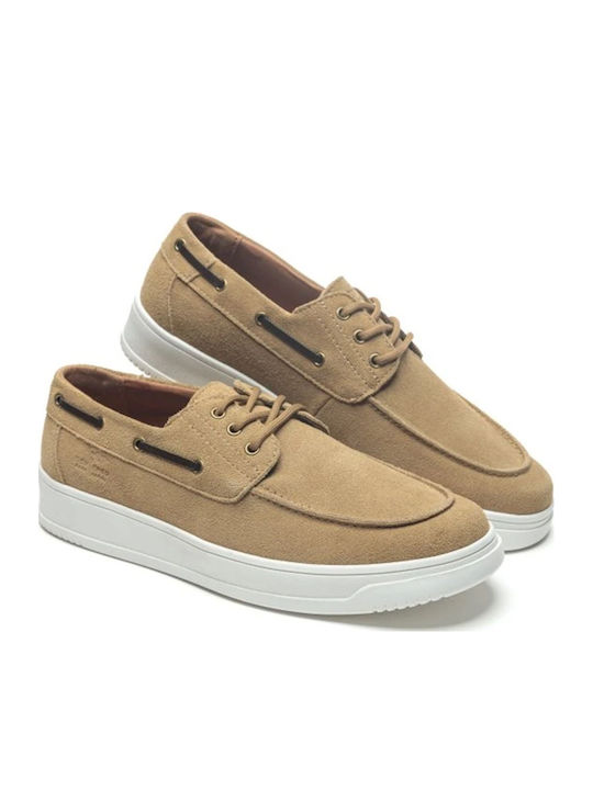 Men's Moccasins In Beige Colour
