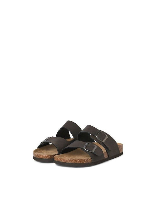 Men's Sandals In Tabac Brown Colour