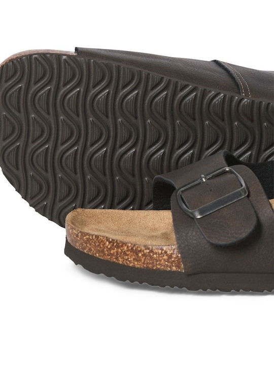 Men's Sandals In Tabac Brown Colour