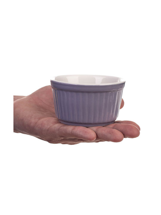 Kadax Round Heat-Resistant Cookware for Souffle Ceramic 9x9cm 3Pieces