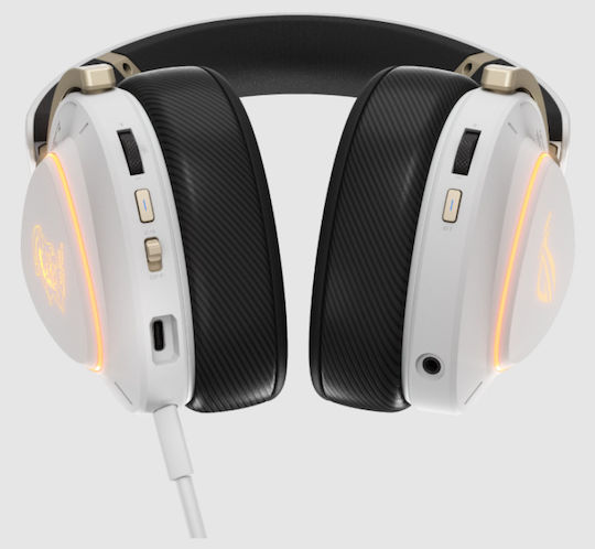 Asus ROG Delta II-KJP Wireless Over Ear Gaming Headset with 3.5mm / Bluetooth / USB Connectivity White