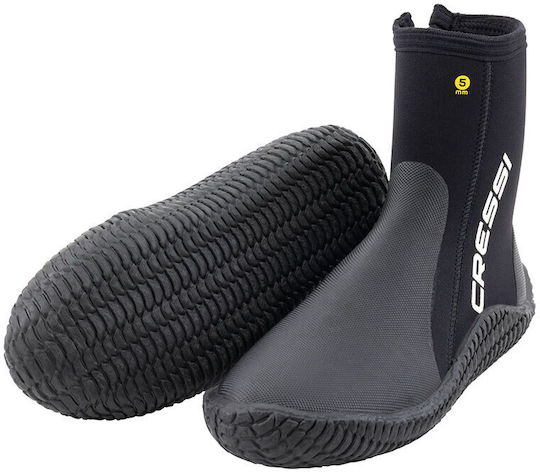 Cressi Reeftech Boots 5mm Black Παπούτσια Θαλάσσης