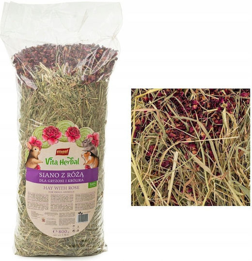 Vitapol Vita Kräuterheu Gras Rosenblätter 800g