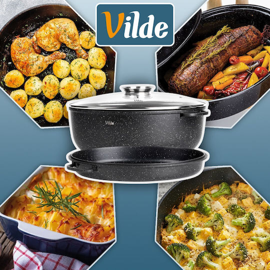 Vilde Γάστρα Οβάλ με Γυάλινο Καπάκι 39cm