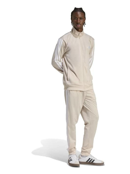 Basic 3-stripes Tricot Σετ Φόρμας Γυαλιστερό Μπεζ