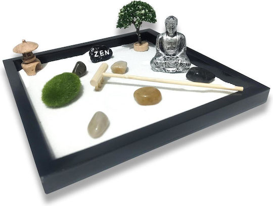 Mad Monkey Mad Monkey Zen Διακοσμητική Πέτρα Κήπου Ξύλινη 23QZ7N