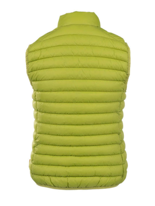 Save The Duck Damenjacken Ärmelloses Puffer Winter Jacke Grün