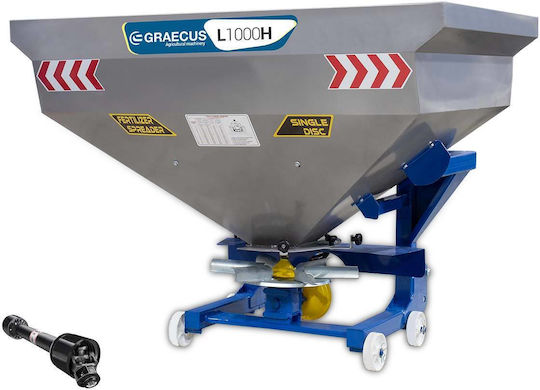 Graecus L1000H Distribuitor Pe Roți De Semințe / Îngrășăminte Cu Capacitate De 150kg