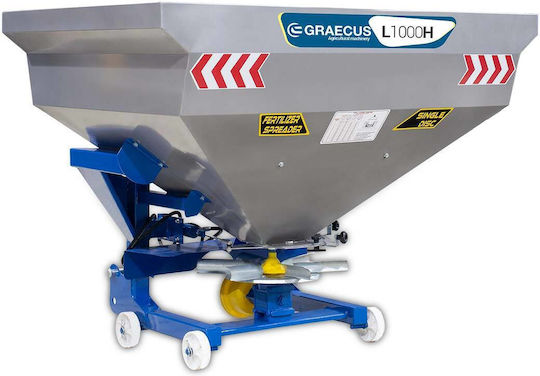 Graecus L1000H Distribuitor Pe Roți De Semințe / Îngrășăminte Cu Capacitate De 150kg
