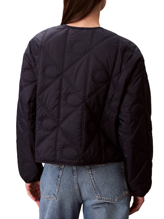 Calvin Klein Jachetă Damă Lungă de Iarnă Albastră