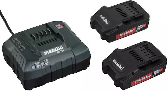 Metabo MT 18 LTX COMPACT Παλινδρομικό Πολυεργαλείο 18V 2x2Ah με Ρύθμιση Ταχύτητας