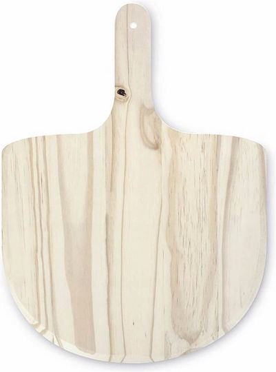 Excellent Houseware Pizza Baking Plate with Wooden Flat Grilling Surface 33cm