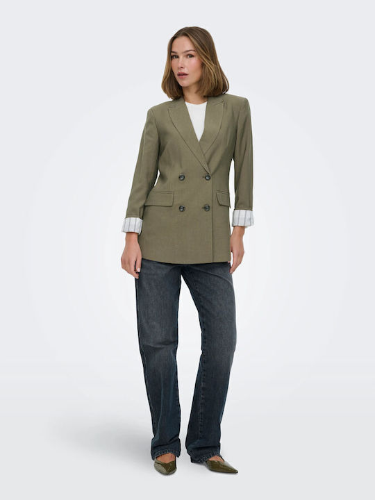 Only Langes Damen Blazer Stone Grau