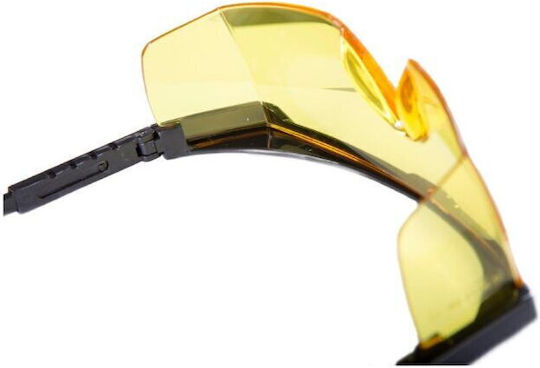 Protective Glasses Adjustable Arms F Yellow