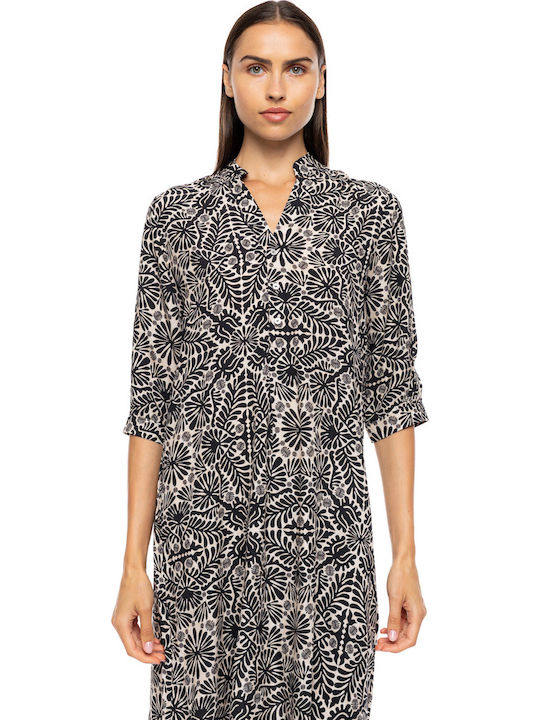 Pink Label Damenbademode Beiges Kaftan