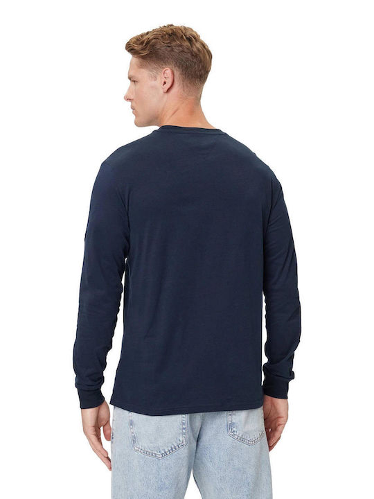 Long Sleeve Blue Blouse