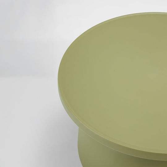 Round Side Table Domi Green M67xL67xH36cm