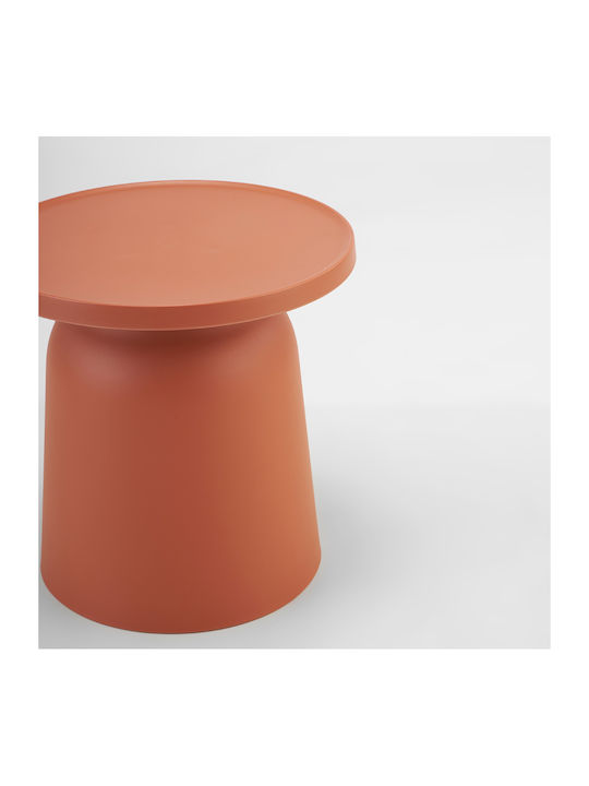 Round Side Table Domi Terracotta 47x47x46 cm