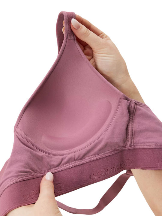 Bralette Дамско Спортно Бюстие Розово с Лека Подплънка
