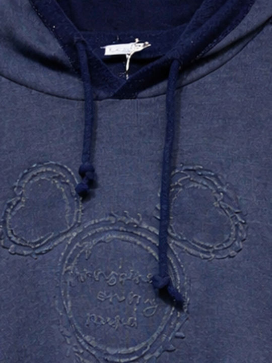 Γυναικείο Φούτερ με Κουκούλα Navy Blue