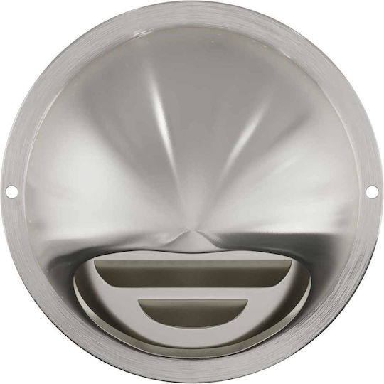 Vidaxl Capace de Aerisire 8 Bucăți Argintii 100 Mm Oțel Inoxidabil