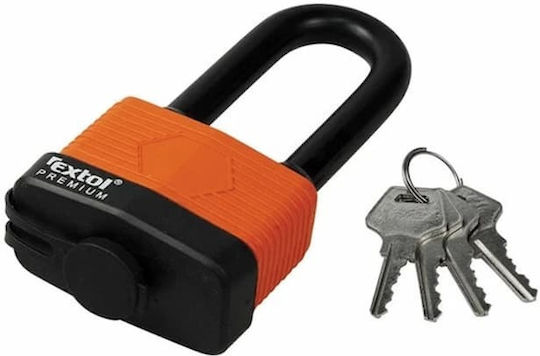 Extol Steel Padlock Brass with Key 40mm Black 1pcs