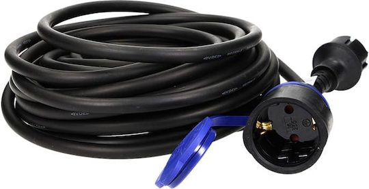 Redled Extension Cord with Length 10m Cable Cross Section 3 x 1.5mm² and Waterproof Grounding