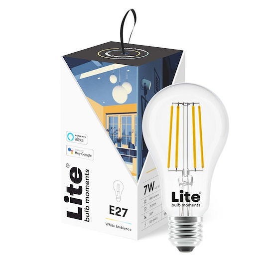 Lite Bulb Moments Smart Λάμπα LED 6W για Ντουί E27 Ρυθμιζόμενο Λευκό