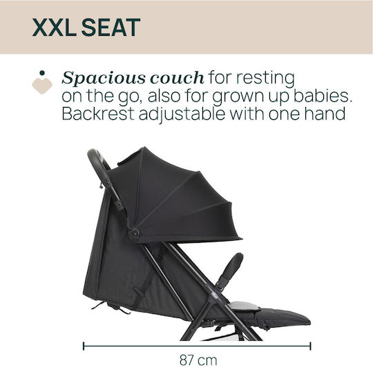 Chicco Taormina Baby Stroller Suitable for Newborn Charcoal 6.5kg