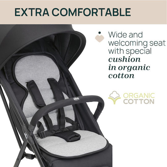 Chicco Taormina Baby Stroller Suitable for Newborn Charcoal 6.5kg