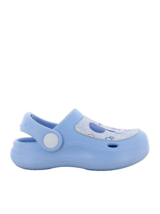 Kids Light Blue Beach Clogs