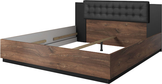 Sigon Κρεβάτι Υπέρδιπλο για Στρώμα 160x200cm Καφέ Sigon Κρεβάτι Υπέρδιπλο για Στρώμα 160x200cm Καφέ